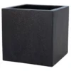 Plaza Cube Planter In Black - 44cm