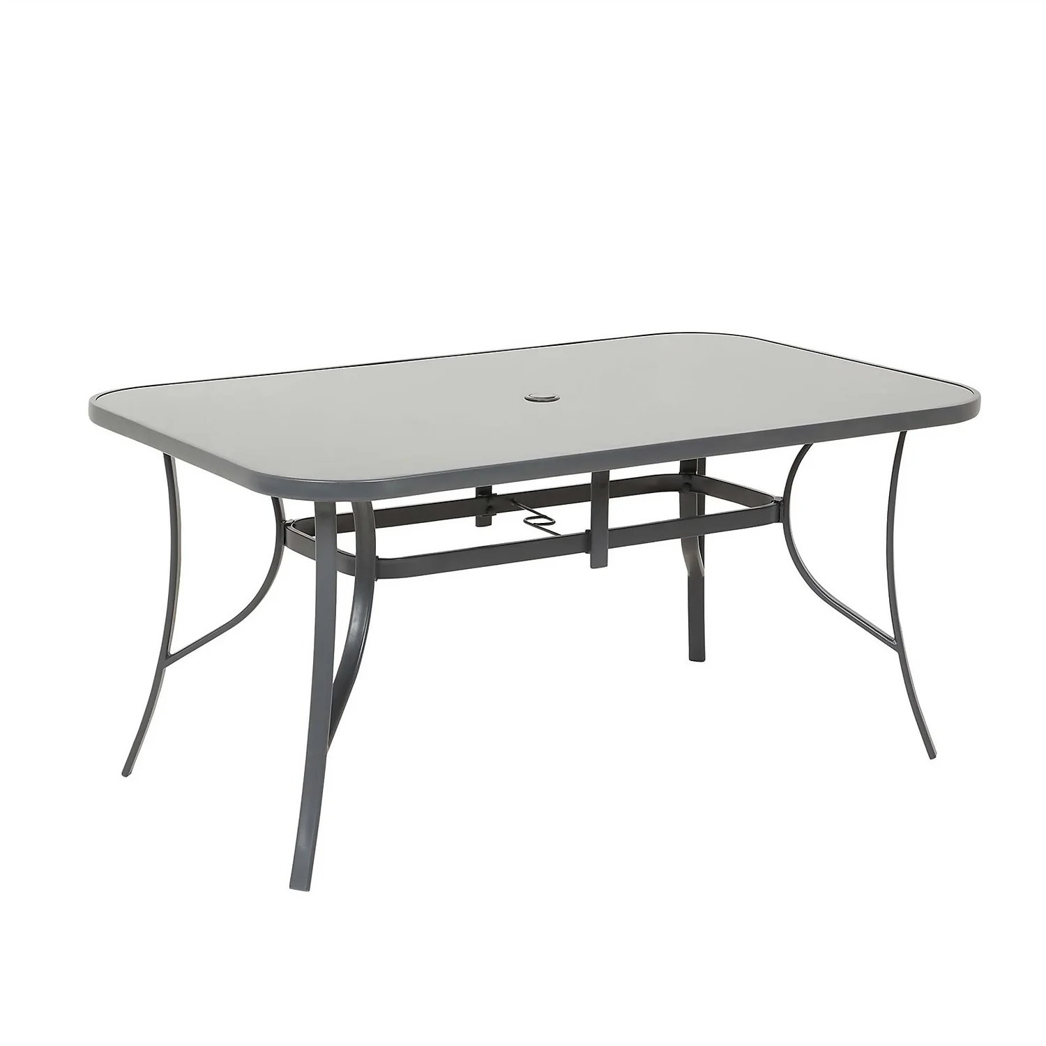 Rowly 6 Seater Garden Dining Set With Parasol - Image 3