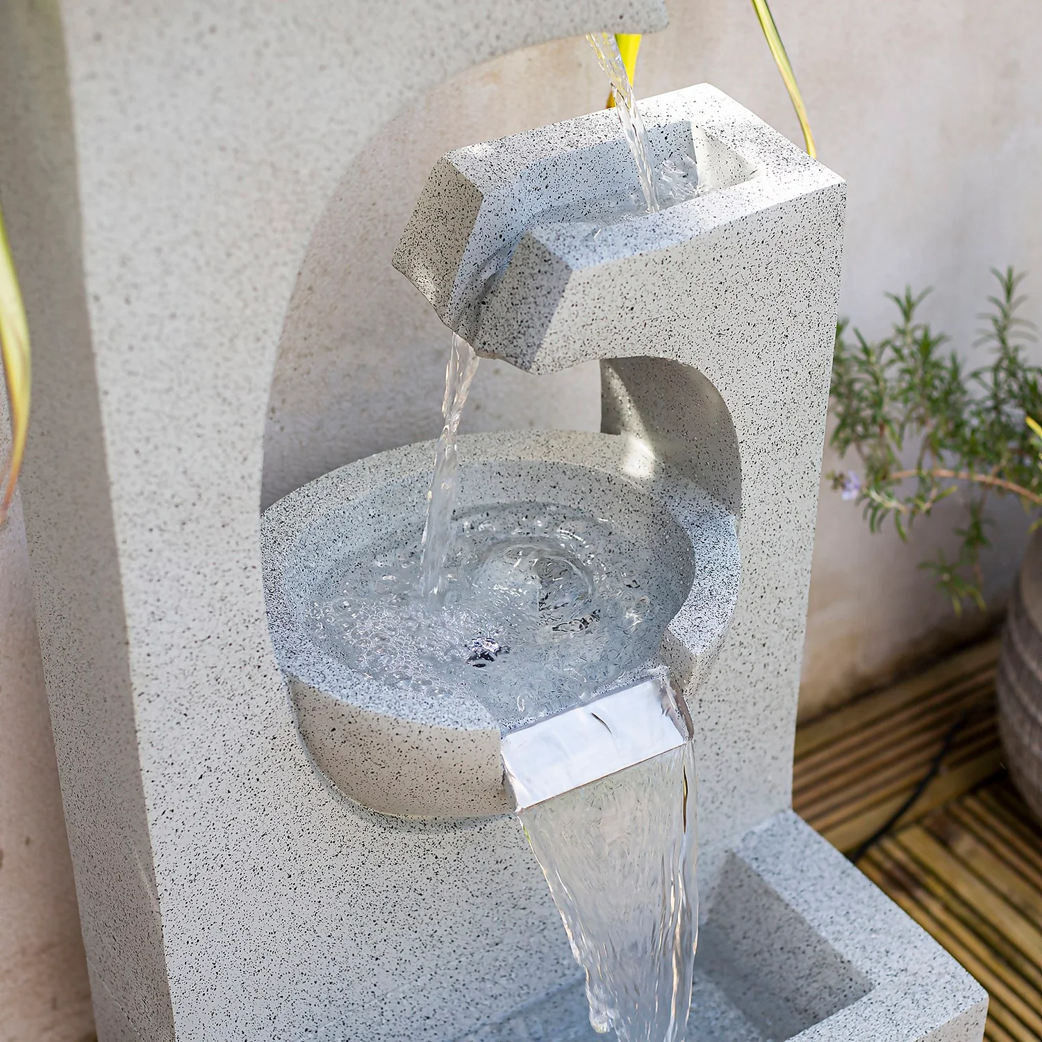 Stylish Fountain Ango Falls Garden Water Feature With LEDs - Image 3