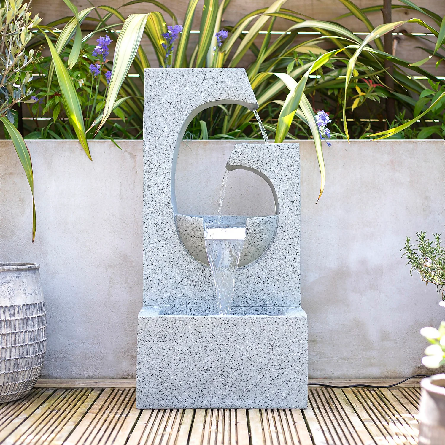 Stylish Fountain Ango Falls Garden Water Feature With LEDs - Image 6