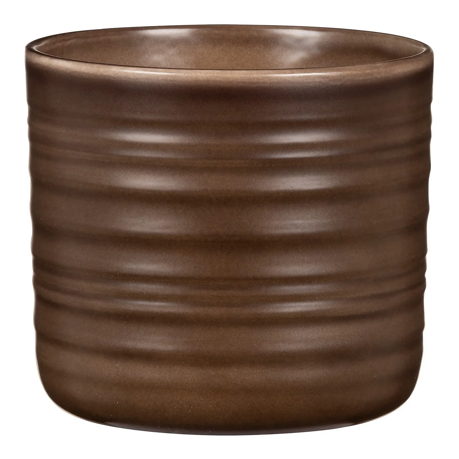 Scheurich Ripple Brown Indoor Pot - 28cm