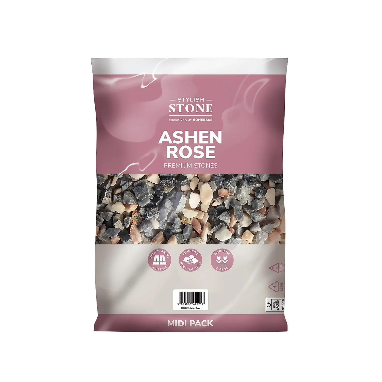 Stylish Stone Ashen Rose Midi Bag - Image 5